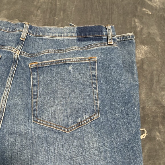Abercrombie‎ Fitch Ankle Straight Ultra High Rise Distressed Jeans 34/18S - Picture 10 of 13